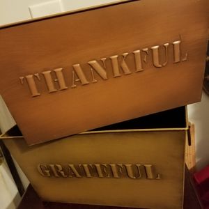 🛍2 Metal Gratitude Boxes for Your Home